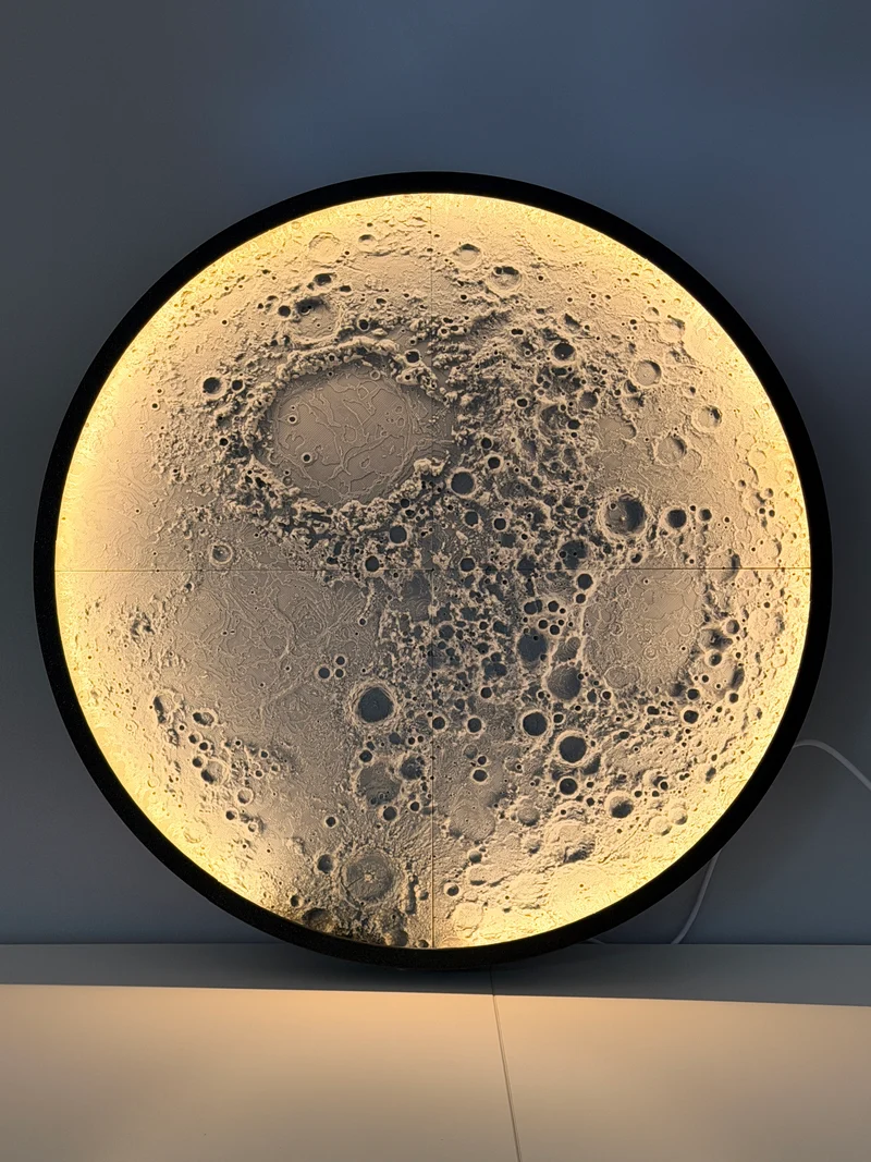 Lampada Luna 3D a Parete/Tavolo